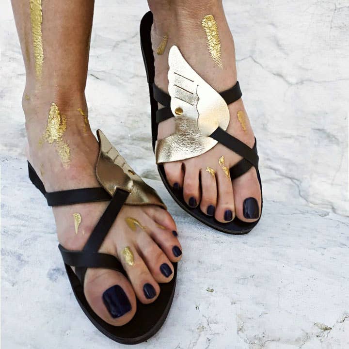 Sandalo in pelle fatto a mano: Xenia per la vendita all'ingrosso da parte di Marbe Sandals