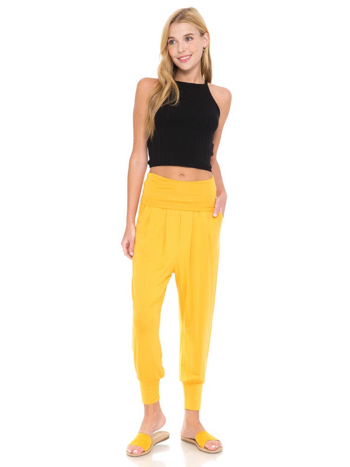 Allium - Wholesale Pants - Women's - Banded Waist Harem Joggers4