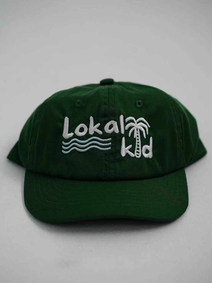 Lokal Kid Hat Green for wholesale by Lokal Folk - Reversible Kidswear