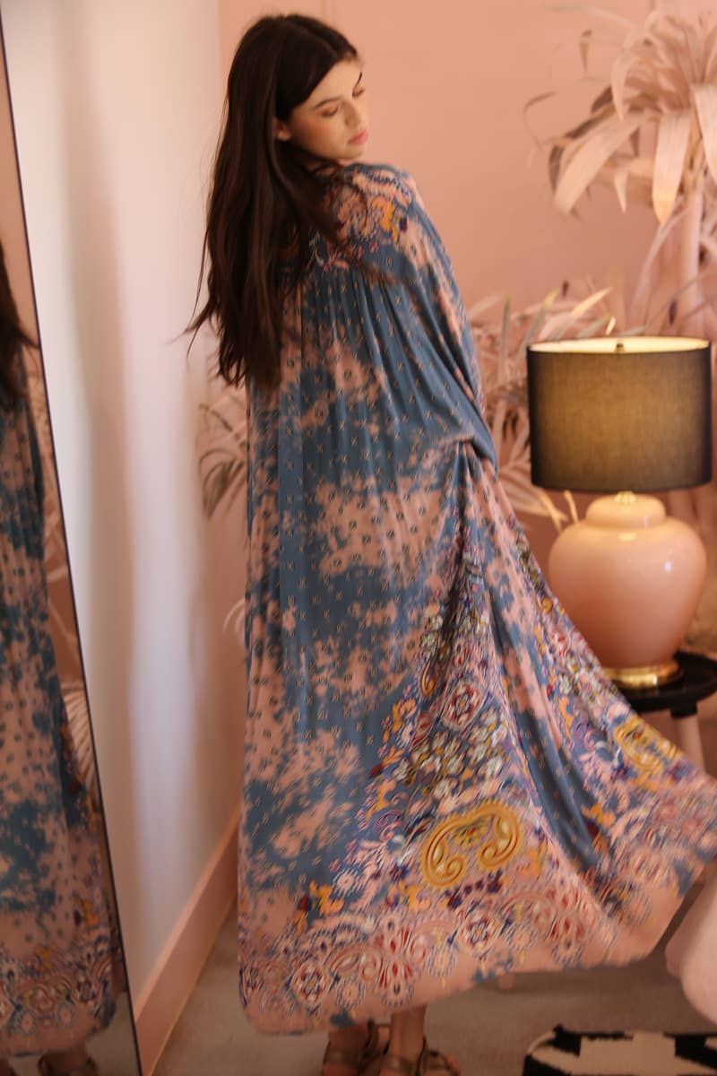 ANGIE - Wholesale Kimono - Women's - BJ664-W702 BLEACH TIE DYE PRINTED DUSTER KIMONO21