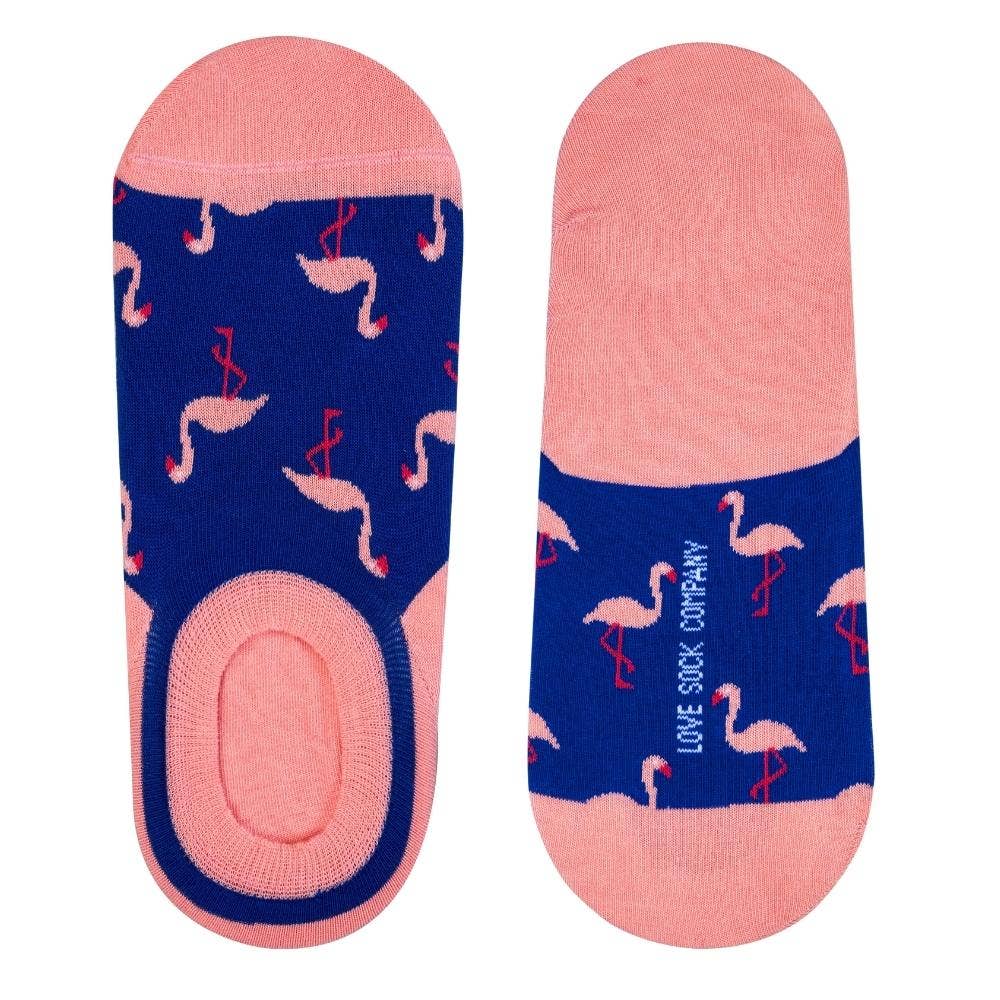 Love Sock Company - Wholesale Socks - Unisex - Flamingo No-Show Socks (Unisex)1