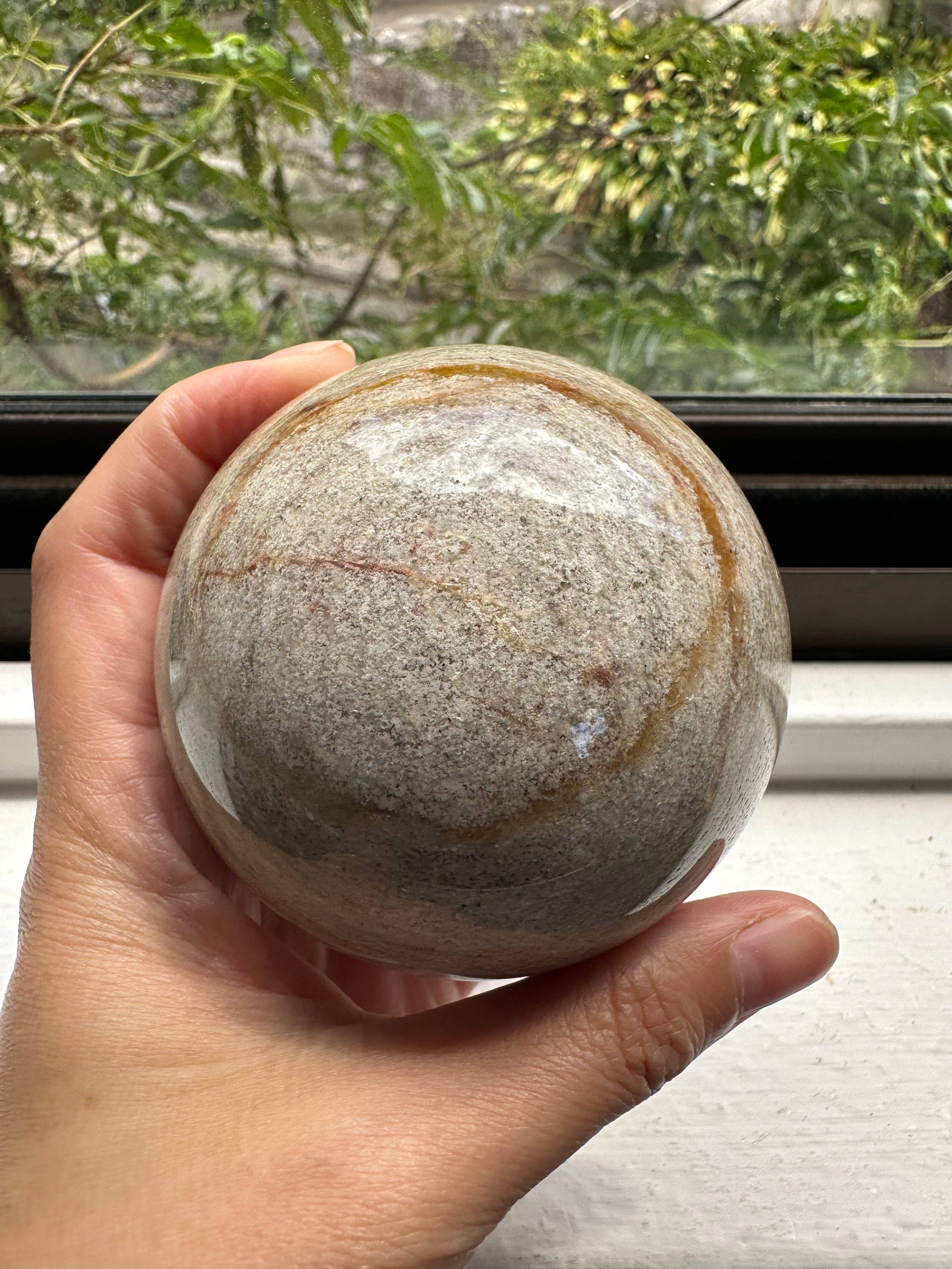 Moon Rituals - Wholesale Spiritual stone/crystal - Enchanting Garden Quartz Sphere | Natural Lodolite Crystal Ball | Healing Meditation Gemstone, Christmas Crystal Gift #36
