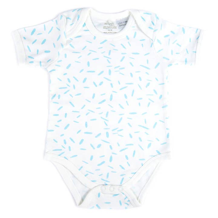 Bio-Kurzarm-Body - RIZ Sky für den Großhandel von NIOVI