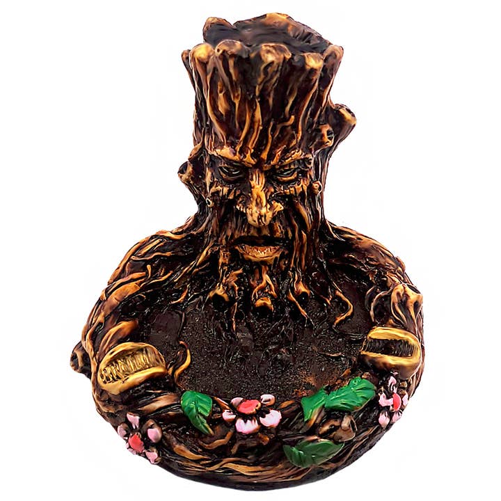 Pichincha - Wholesale Ashtray - Tree Stump Man Figurine Round Ash Tray