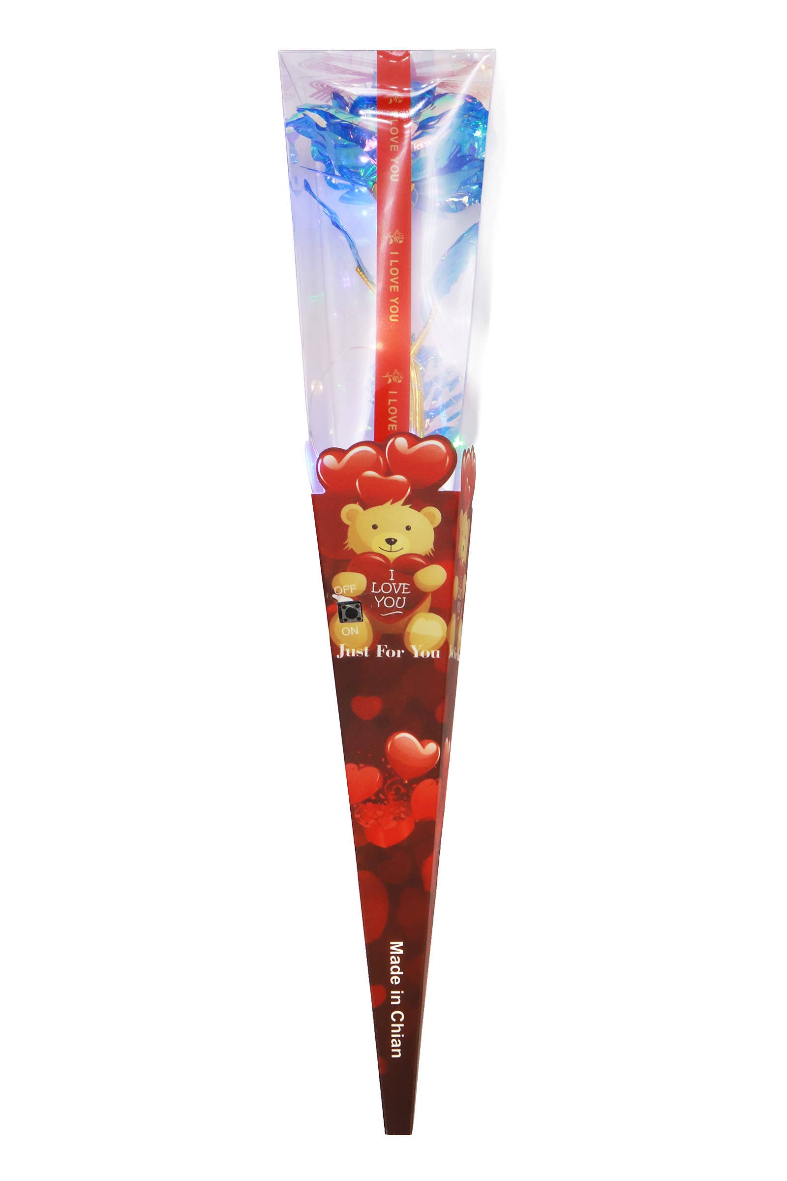 ASSORTED Shiny Metallic Galaxy Rose Light-up Gift Box for wholesale on Faire12