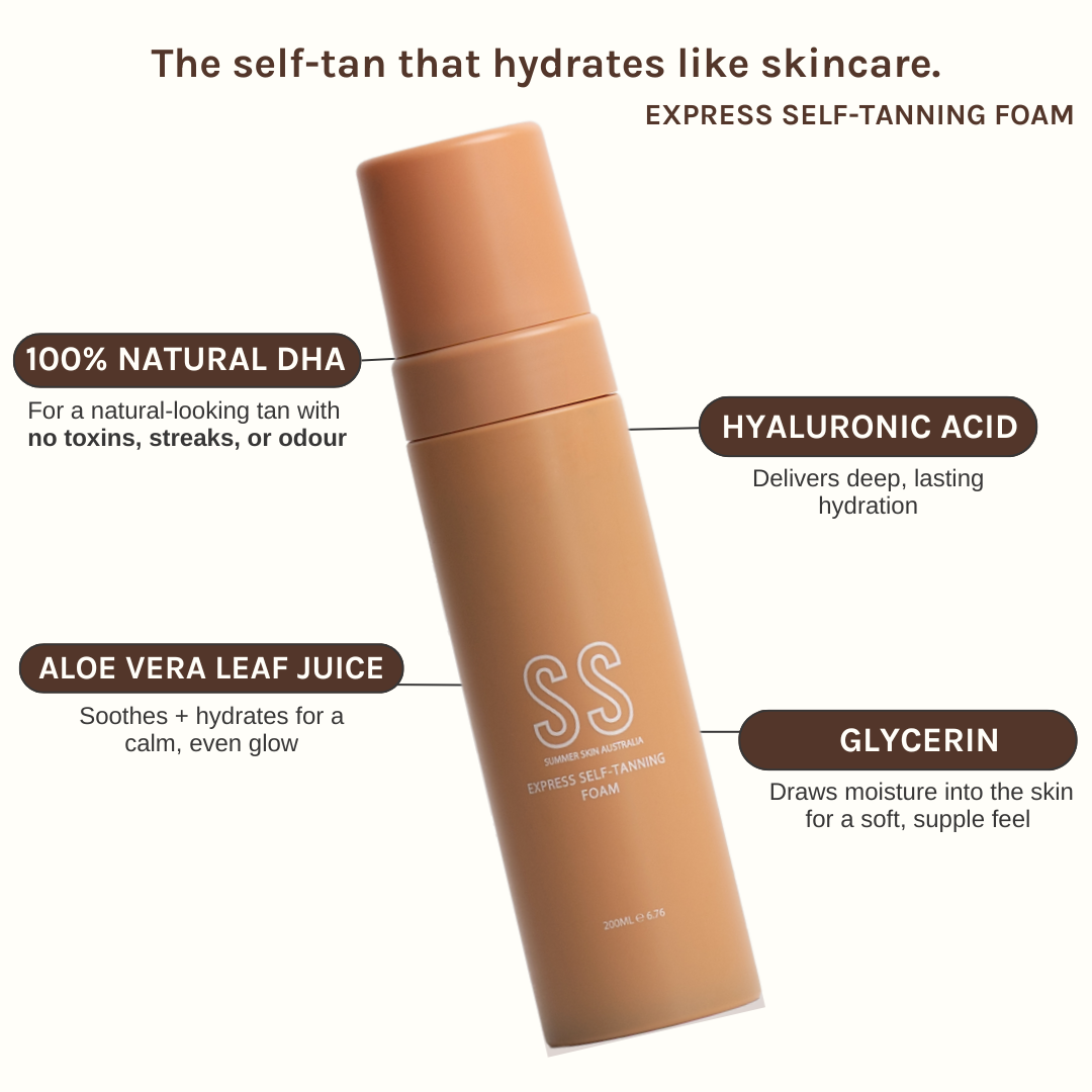 Summer Skin Australia - Wholesale Self-Tanner - Express Self-Tanning Foam |
Clean, toxin-free, hydrating 1