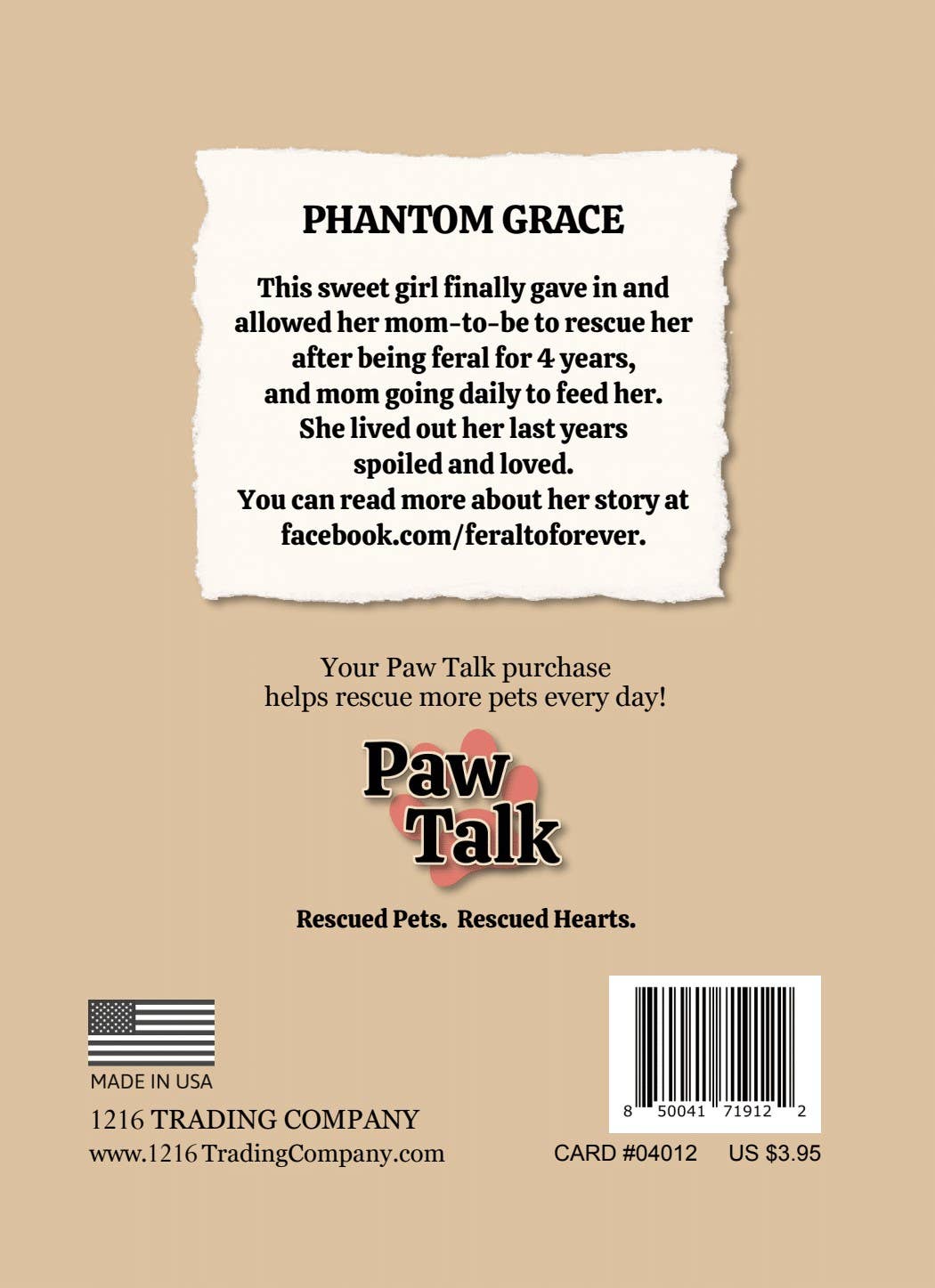 1216 Trading Company - Wholesale Everyday Greeting Card - Paw Talk Greeting Card - Just For Fun - 040123