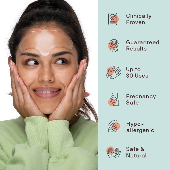 Dermaclara Beauty – wholesale Skincare face mask – Forehead Occlusion Patch™ - RETAIL4