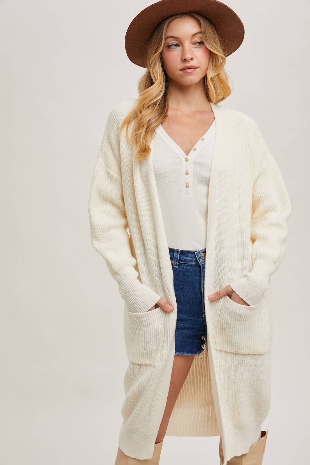 Bluivy – wholesale Cardigan – Women’s – RIBBED OPEN FRONT CARDIGAN33