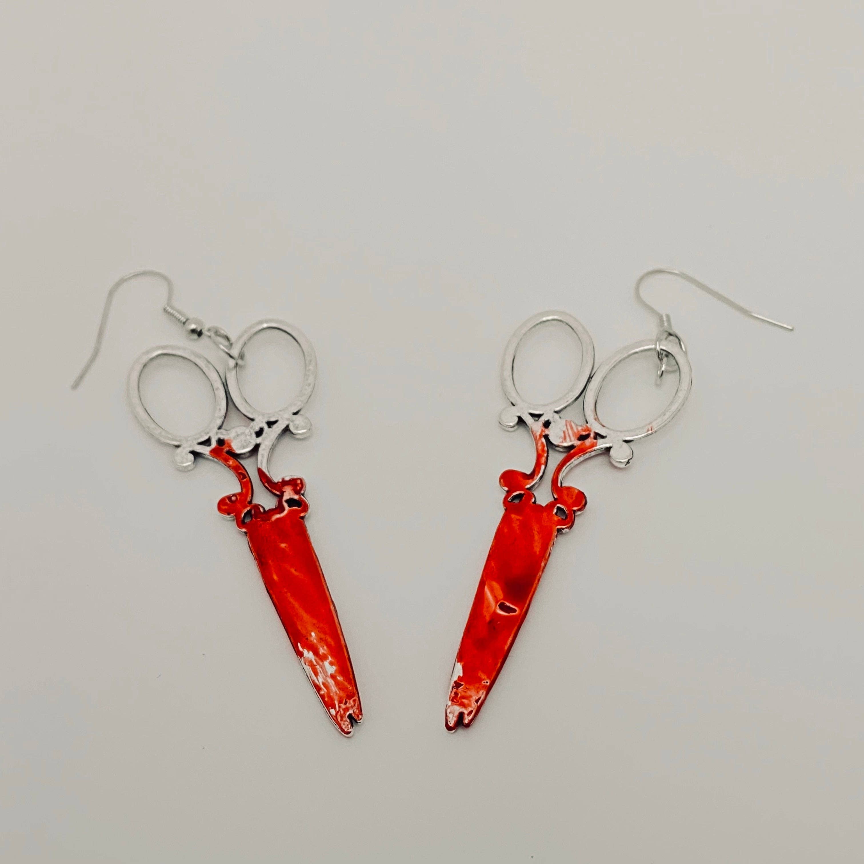 Mio Queena - Wholesale Dangle Earrings - Terror Halloween Dress Up Blood Earrings0
