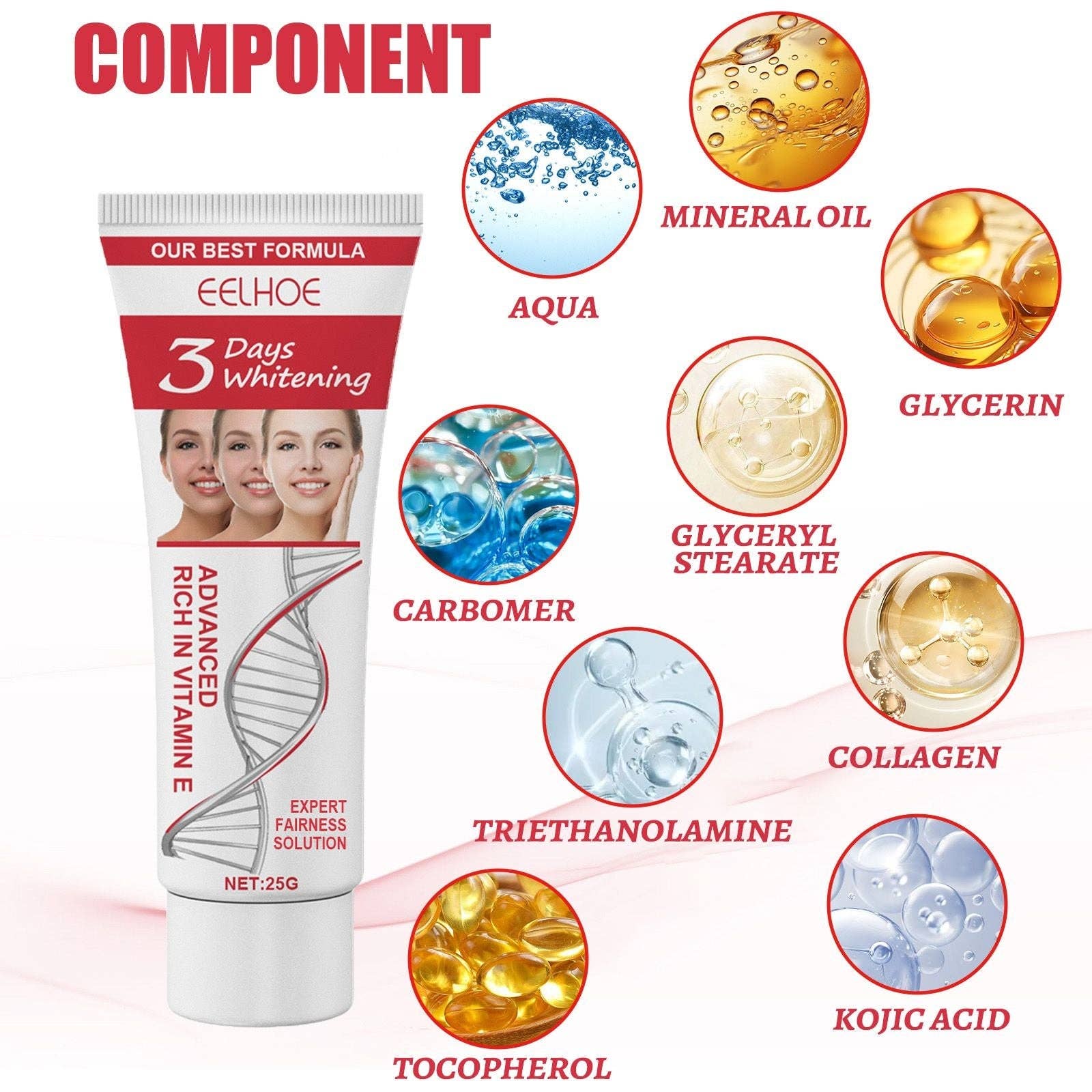 Naomi's Happy Place Shop – wholesale Facial moisturiser – EELHOE Facial Moisturizer Gentle Care Moisturizing Facial Skin Moisturizing Tender And Smooth Skin Moisturizing Cream4