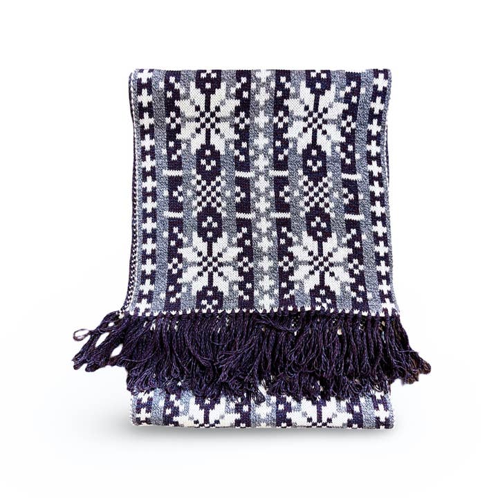 Nordic Winter Scarf - Warm - Asenka - Violet - Unisex for wholesale by Nordic Wools