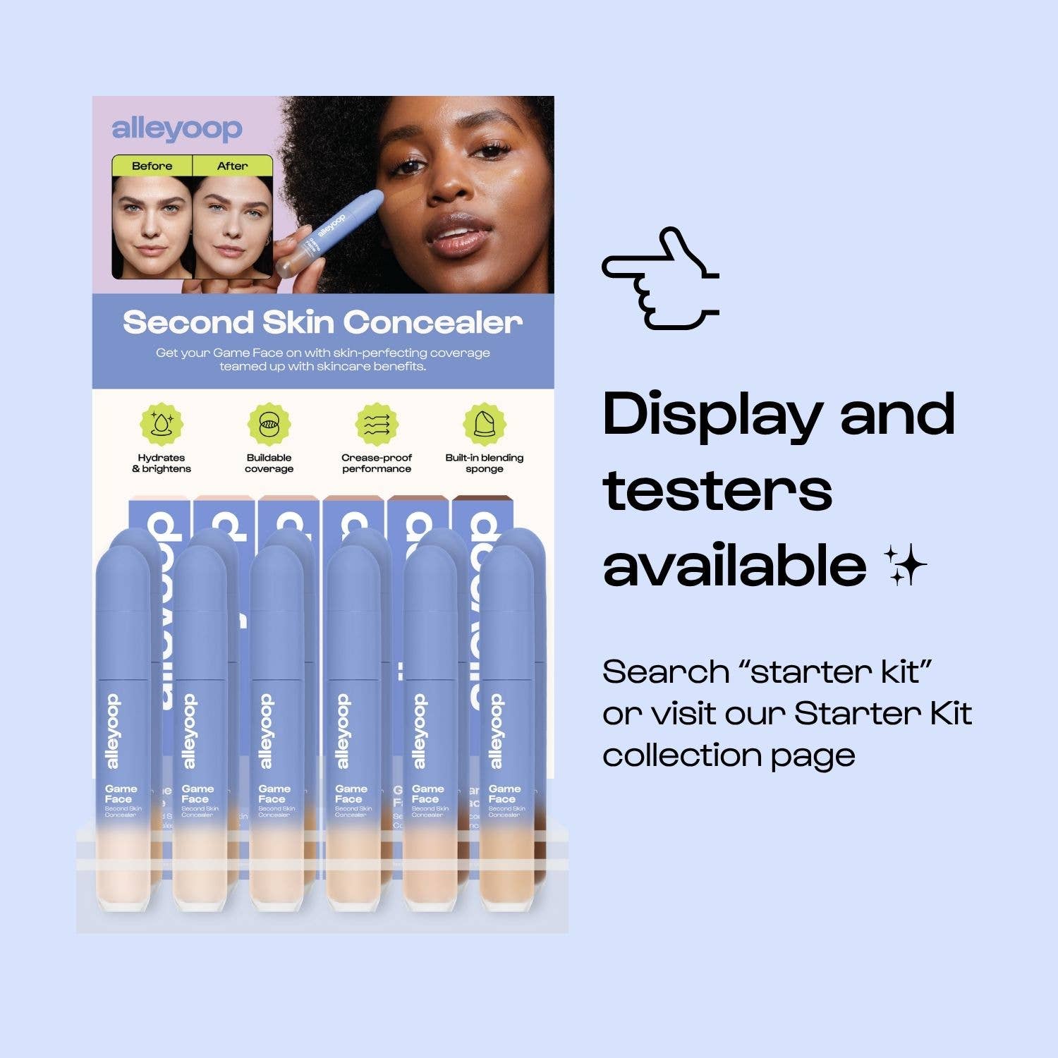 Alleyoop Makeup | Clean Beauty & Wellness - Vente Correcteurs de teint - Correcteur de teint seconde peau Standout Game Face / Beauté / Spa1