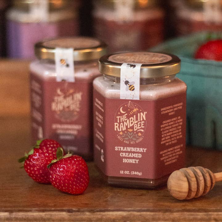 The Ramblin' Bee - Wholesale Honey - Strawberry Creamed Honey