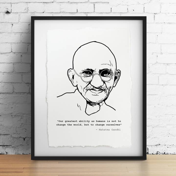 Mar&Ella – Engroshandel Kunsttryk – Mahatma Gandhi0