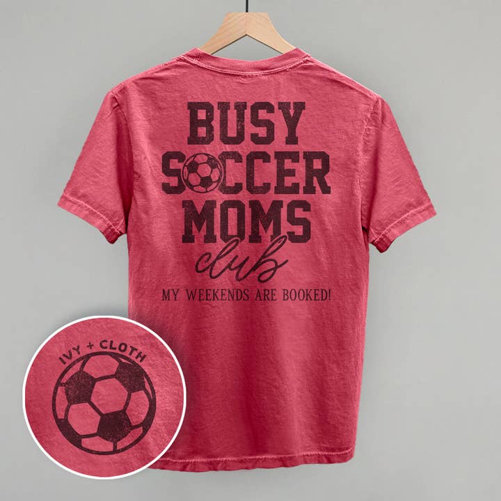 Ivy + Cloth - Wholesale Graphic Sweatshirt - Women's - Busy Soccer Moms Club (Back Print)