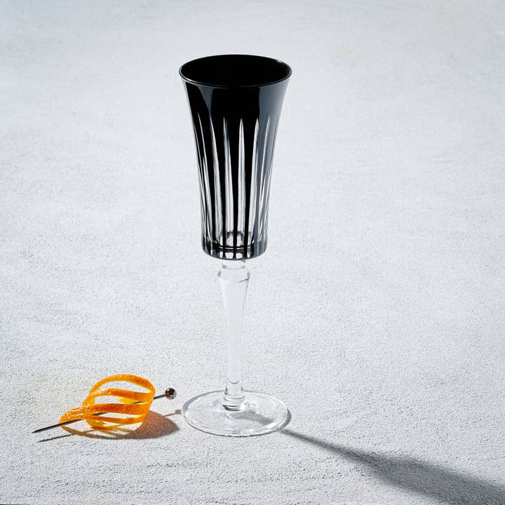 Vikko Décor - Timeless, 6oz Champagne Glass, Black for wholesale by Kadra Kitchenware