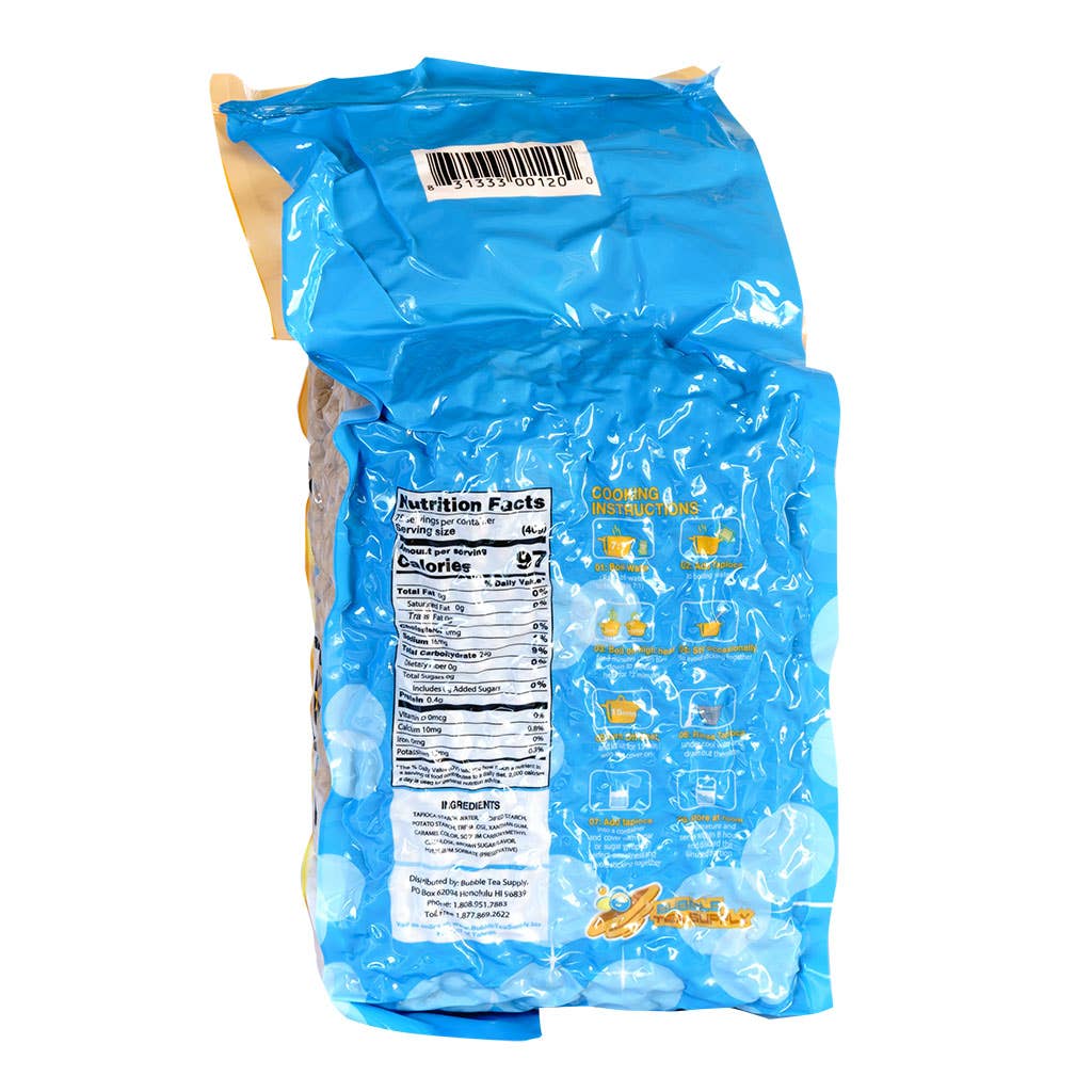 Bubble Tea Supply - Vente Préparation pour boisson - Perle de tapioca noire pour thé à bulles (6,6 lb)2