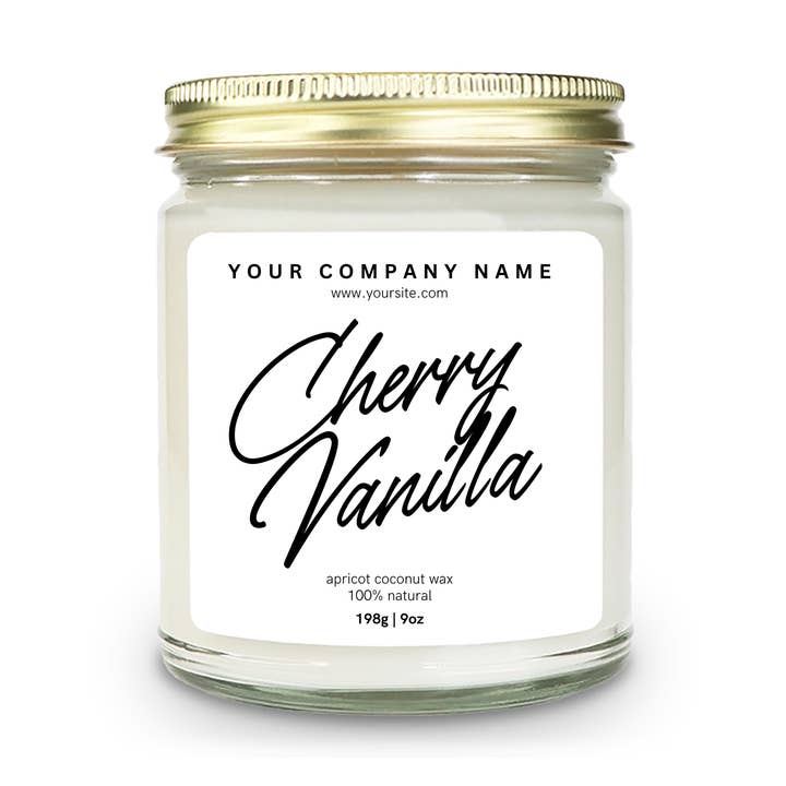 Tu Logo Aquí – Velas con Etiquetas Personalizadas para Venta al por Menor para venta al por mayor de Candle Bliss