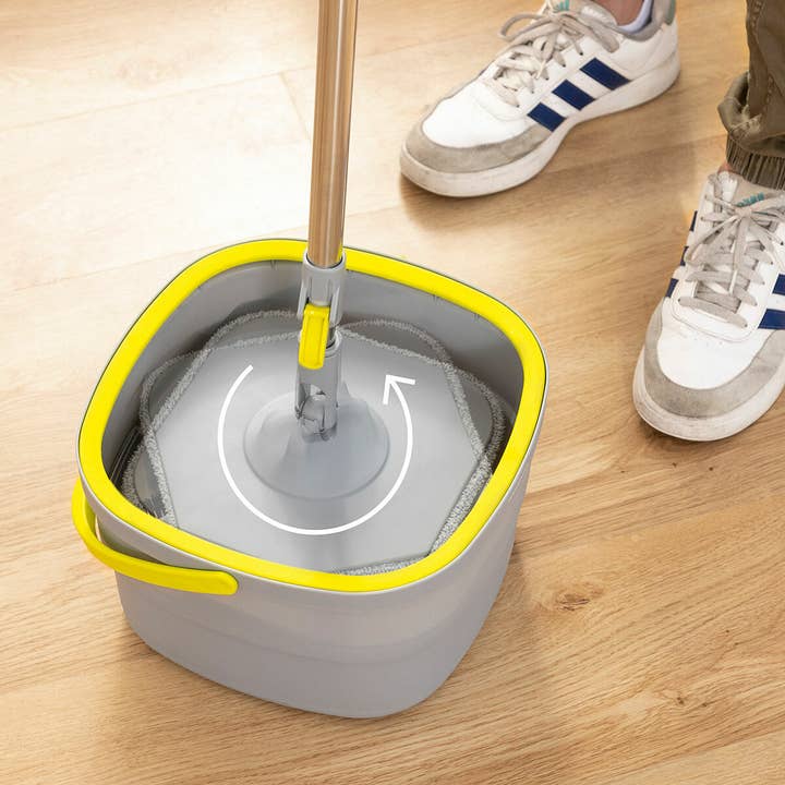 InnovaGoods - Venta al por mayor Fregonas - Mopa Giratoria con Autolimpieza y Cubo Separador Selimop InnovaGoods