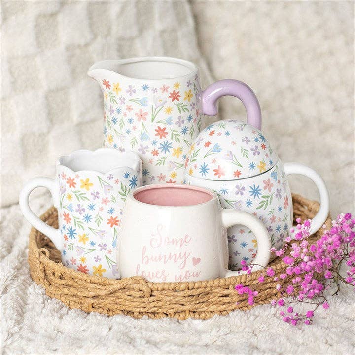 Something Different Wholesale - Wholesale Coffee Mug - Spring Floral Print Scalloped Mug4