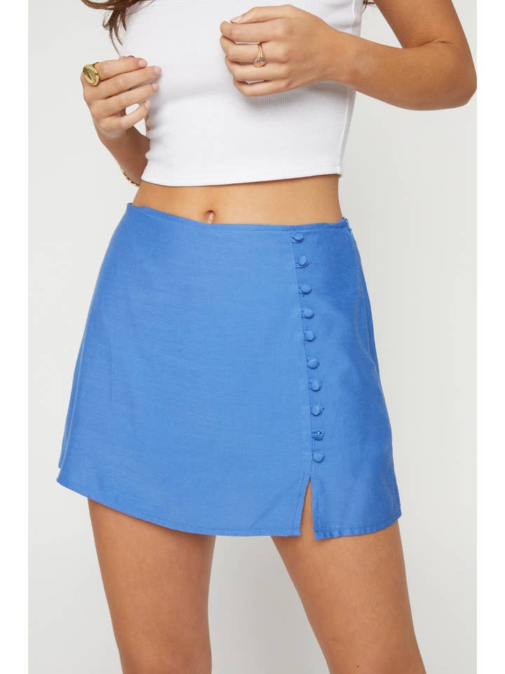 KNAP SATIN MINI NEDERDEL for engroshandel hos Sans Souci