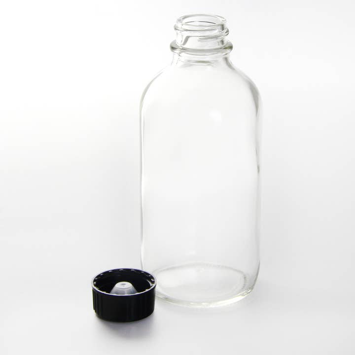 Youngever - Wholesale Essential Oil Holder - Youngever 5 Pack 8OZ Empty Glass Bottles with Lids - Clear