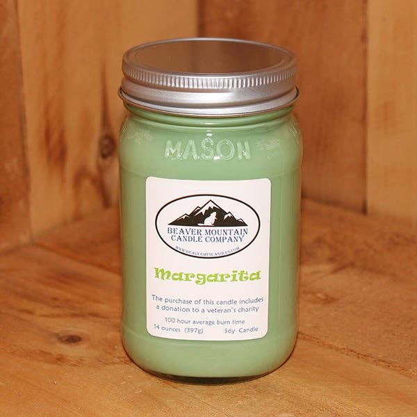 Margarita Soy Candle for wholesale by Beaver Mountain Candle Company