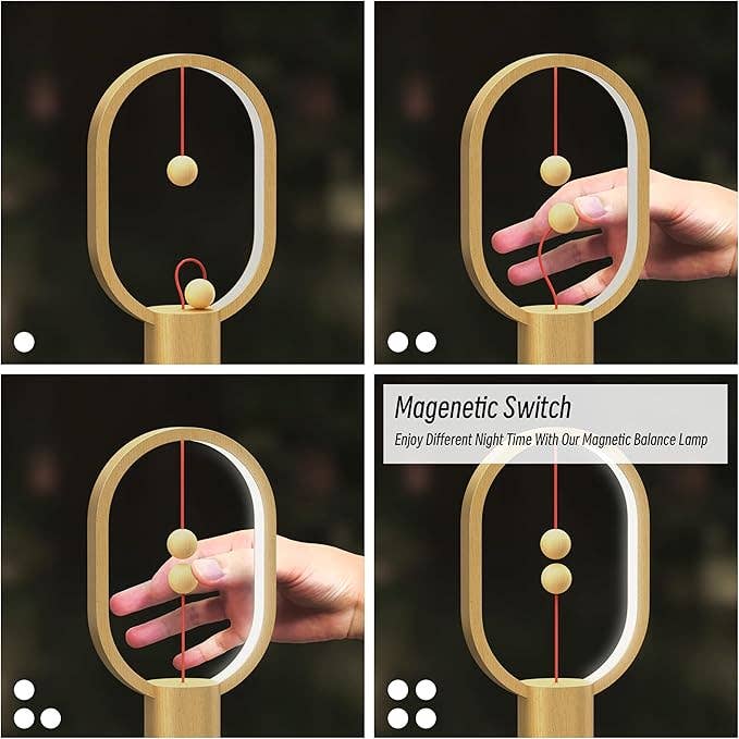 Allocacoc DesignNest - Wholesale Accent/Desk Lamp - Heng Balance Lamp Ellipse Mini USB-C; Portable; LIGHT WOOD 13