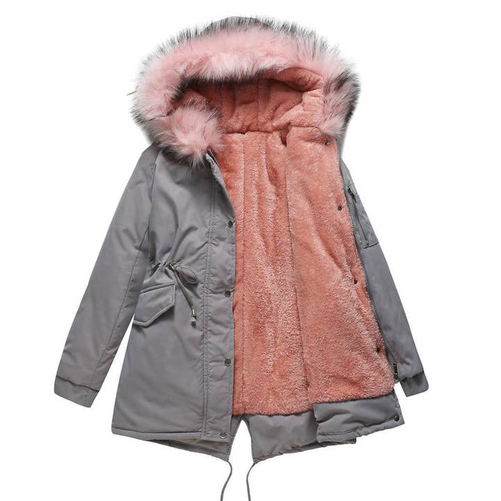 Marayn - Wholesale Coat - Women's - Warm Hooded MidLength Padded Parka Coat Winter 202540