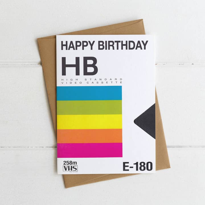 Op VHS Retro Polaroid geïnspireerde gelukkige verjaardagskaart voor wholesale door Highland Park Paper Co