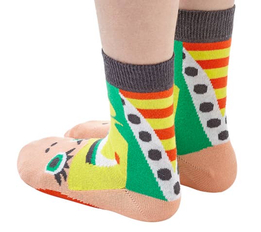 WALKYTALKIES - Wholesale Speelgoedset - Kinderen - Medieval Time thema pakket met 48 paar WALKYTALKIES sokken en gratis kartonnen toonbankdisplay12