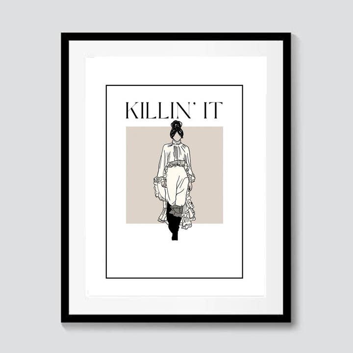 Killing’ It A4 Art Print for wholesale by STETCH