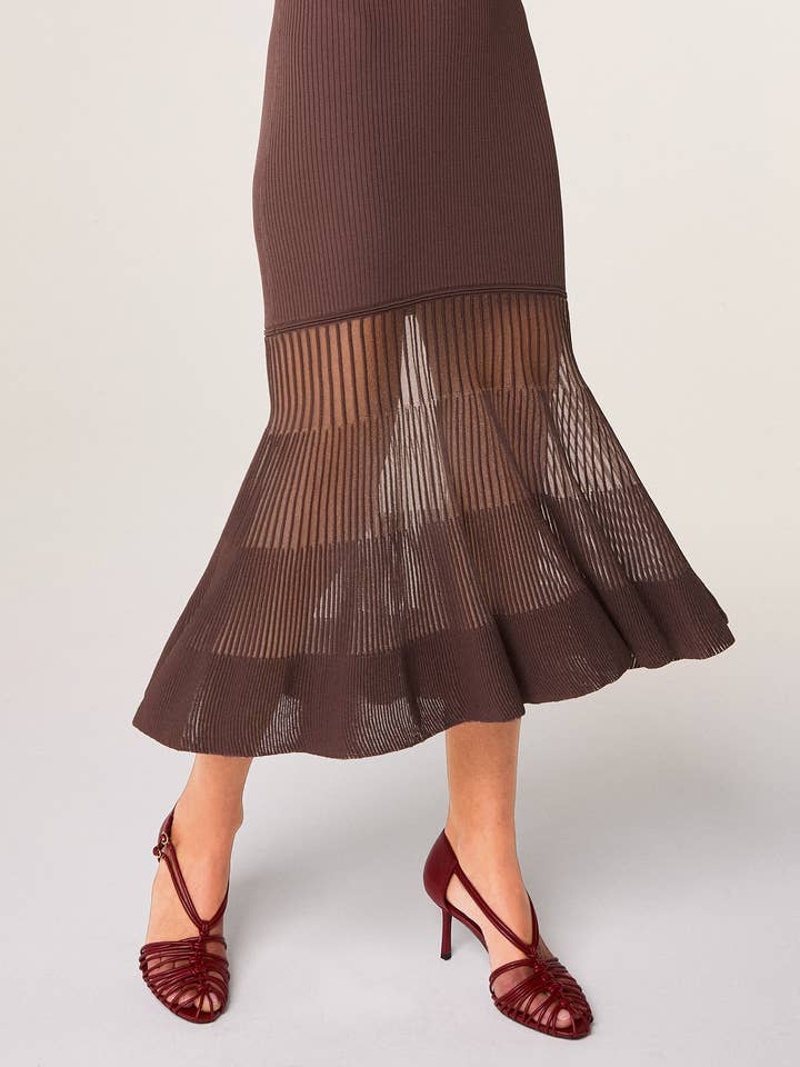 Rodier - Wholesale Dress - Women's - Long two-material dress11