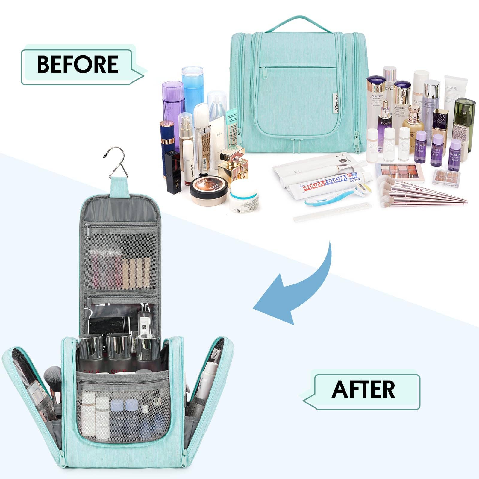 NARWEY INC - Wholesale Toiletry Bag - Women's - Hanging Toiletry Makeup Bag With compartment29
