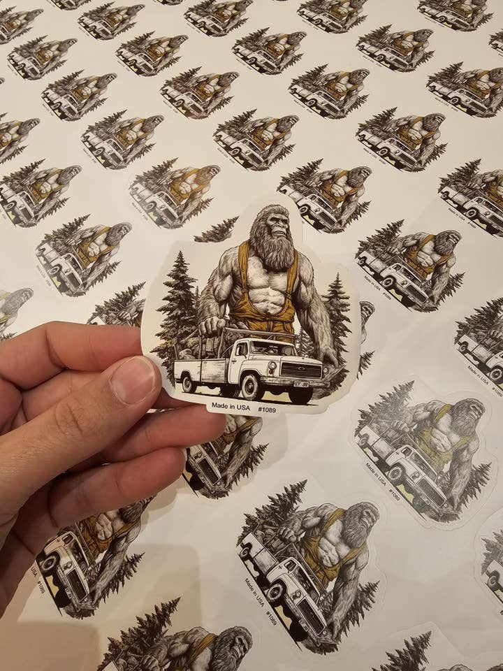 Sticker voor de Lumber Run van Bigfoot voor wholesale door Big monkey
