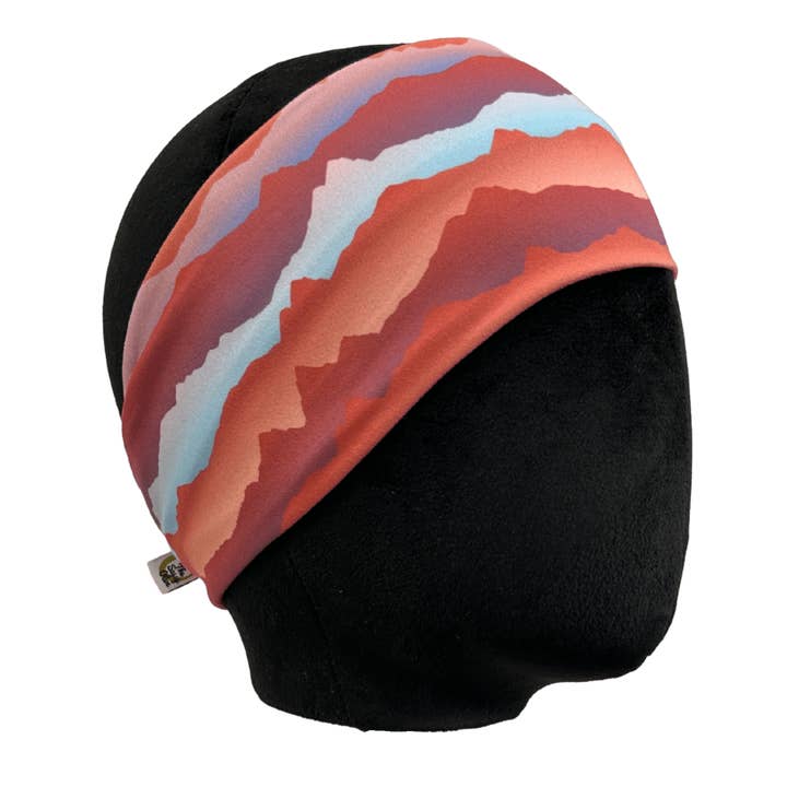 Banda de Cabelo Esticável Amanhecer na Montanha por atacado de The Sassy Olive Handmade Headbands