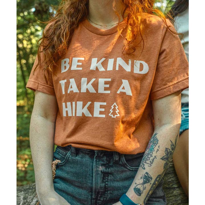 Take A Hike Tee - Heather Autumn for wholesale by Illumine Collect
