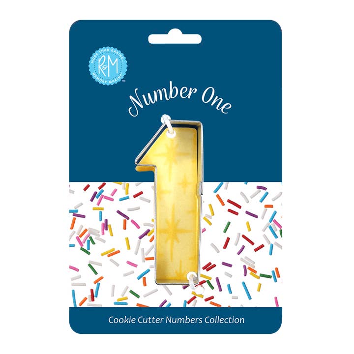 Number 1 Cookie Cutter 3" Carded for wholesale by R&M International