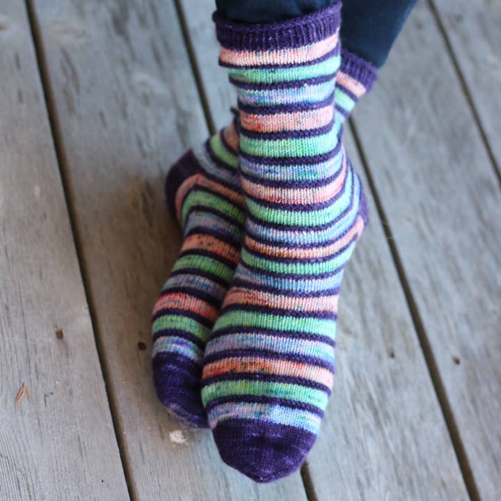 Koigu Wool Designs - Wholesale Yarn - Striped Socks Knitting Kit5