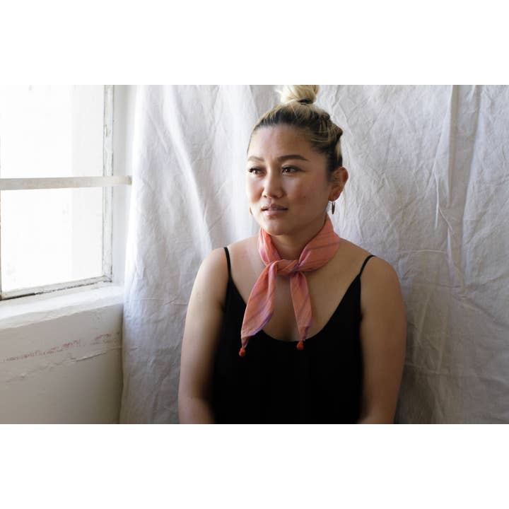 Rover & Kin - Wholesale Bandana - Women's - Berry Jamdani Bandana7