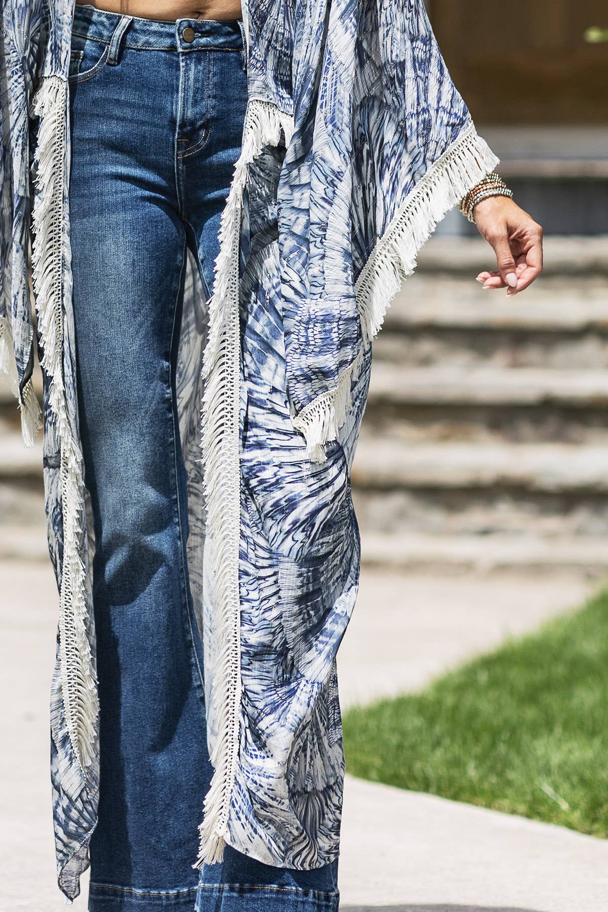 Indigo Hand Kimono for wholesale on Faire1