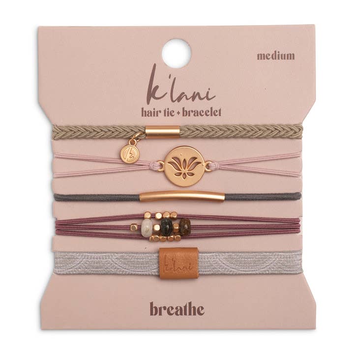 K'Lani hair tie bracelets - Wholesale Jewelry Set - Breathe Hair Tie Bracelets
