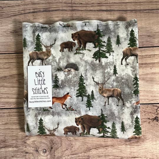Forest Friends Grunge Toddler Blanket for wholesale by Busy Little Stitches