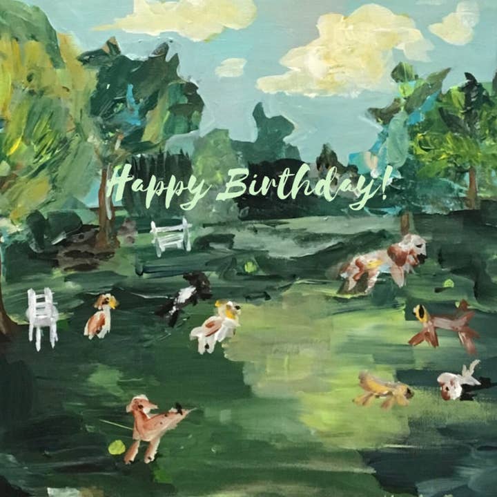 Carpe Diem Papers - Wholesale Birthday Card - Dog Park Greeting Card