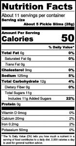 OLIVE THESE FOODS - Wholesale Pickled Vegetables - Pickles:  Bread and Butter Slims (16 oz / 473g)2