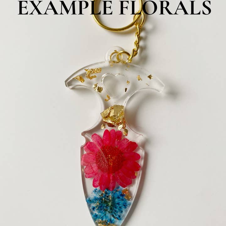 Hold It There – Großhandel Schlüsselanhänger – Unisex – Blumenharz Dolch Schlüsselanhänger5