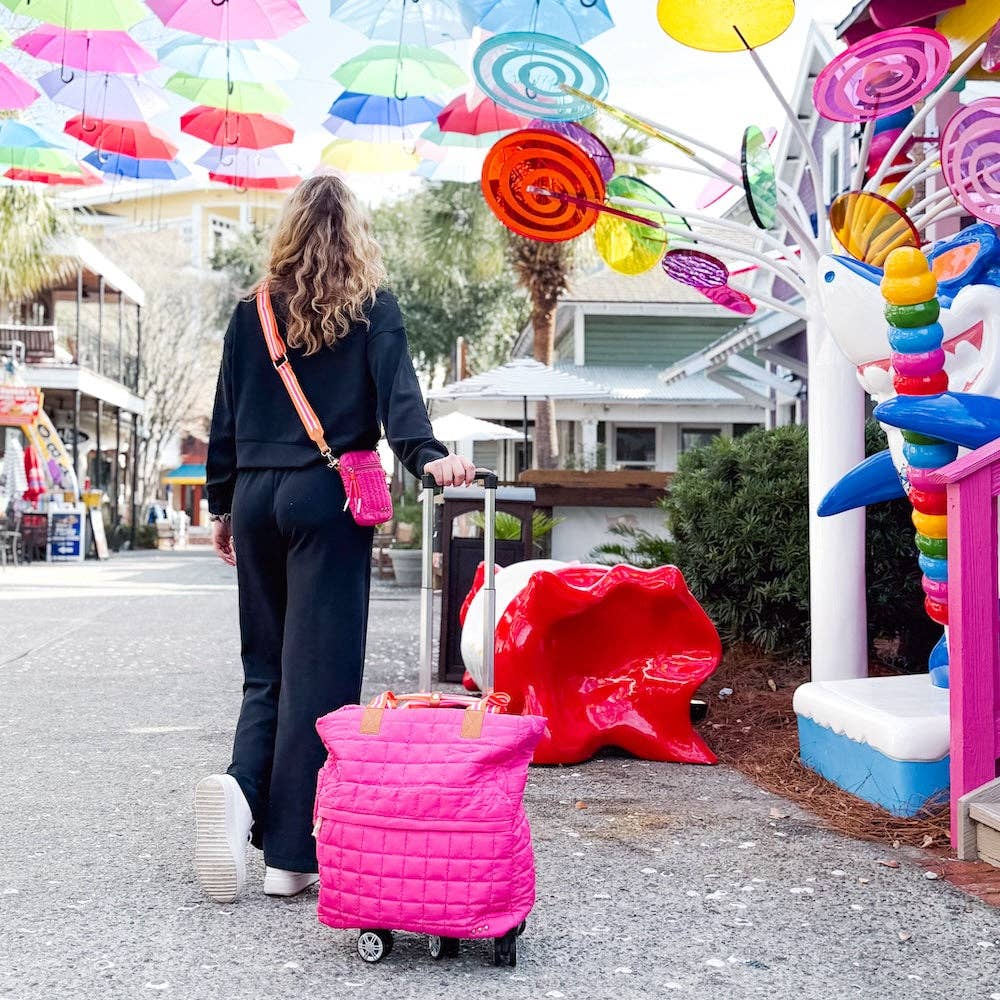 Pretty Simple - Wholesale Tote Bag - Women's - Tenley Quilted Tote Roller Bag Wholesale - NEW COLOR20