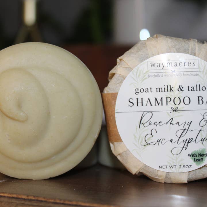 Goat Milk & Tallow Shampoo Bar for wholesale by Waymacres