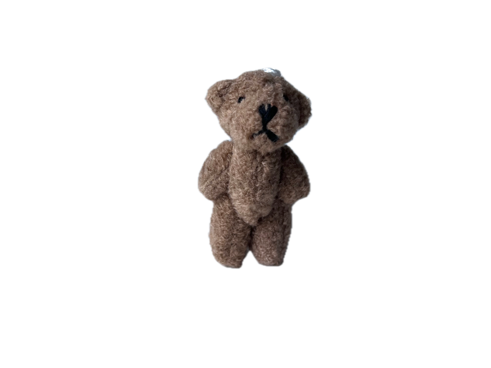 The Gifted Rat - Wholesale Stuffed/Plush Toy - Kids & Baby - Small Brown Stuffed Teddy Bear Pocket Pal Keychain Backpack 2